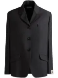 Bally logo-patch blazer - Grey