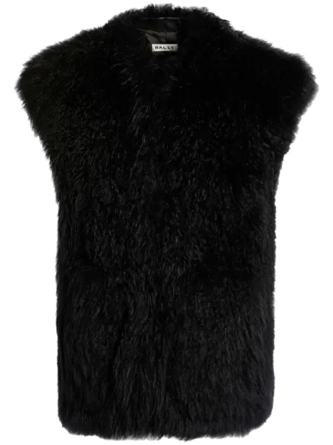 Bally shearling vest 