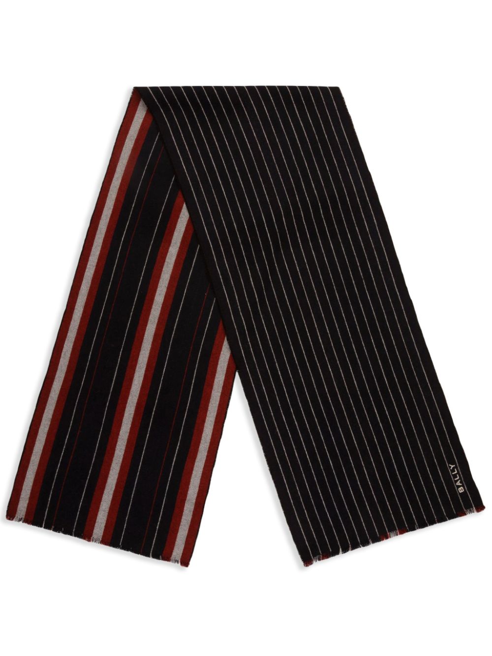 Bally striped scarf - Blue