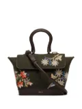 Bally Alpine Flower-embroidered cross body bag - Green