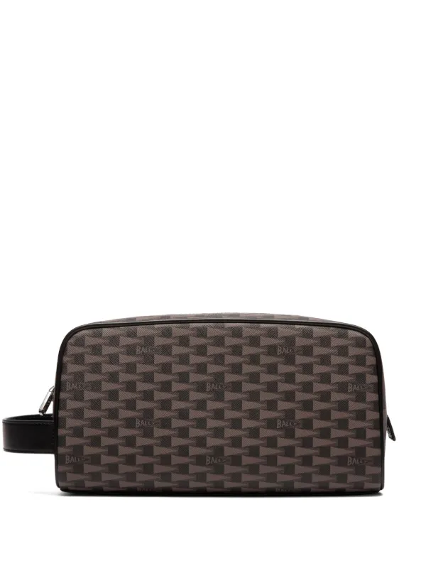 Bally Pennant Washbag Brown FARFETCH IN