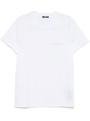 T-shirt Blanc Balmain Avec Médailles - Taille L Pour Homme - Neuf Sans étiquettes