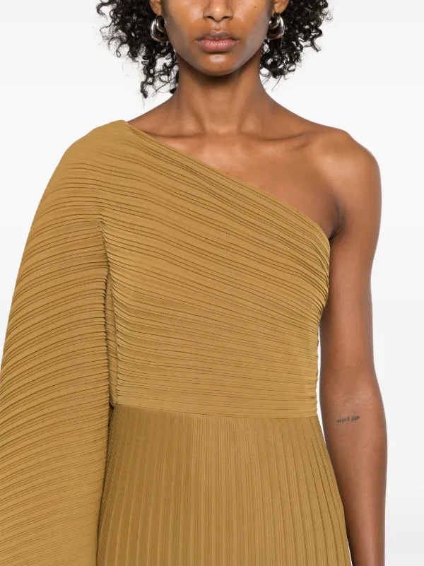 VIP【関税送料無料】希少 SOLACE LONDON LENNA MIDI DRESS Solace London Lenna Midi Dress | Gold | FARFETCH