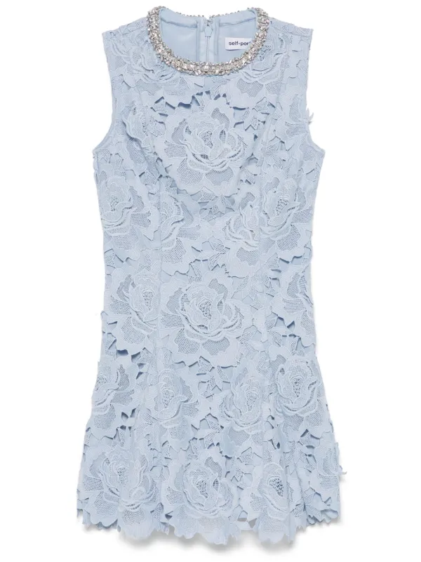 【送料&関税込】self-portrait Flower Lace Mini Dress Pink Floral Lace Mini Dress – self-portrait-US