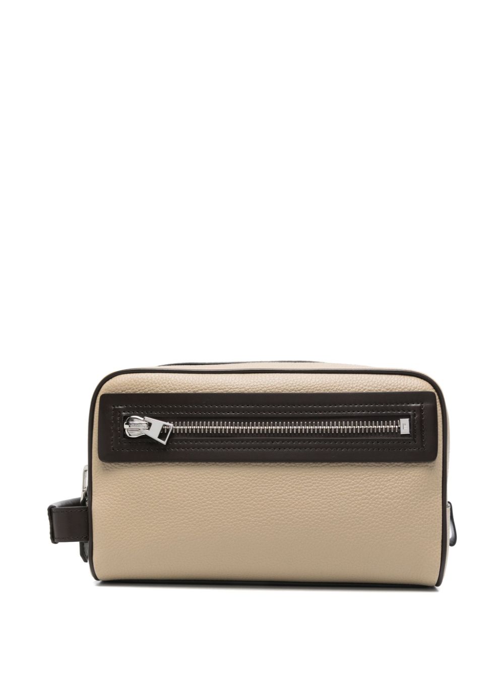 TOM FORD logo-print wash bag - Brown