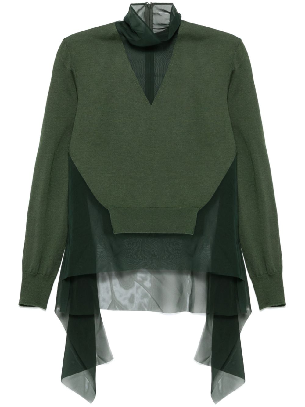 Undercover patchwork top - Green