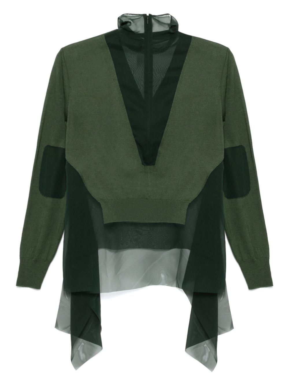 Undercover Top met patchwork - Groen