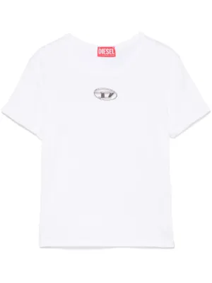 Diesel T-Angie chest-logo T-shirt | White | FARFETCH