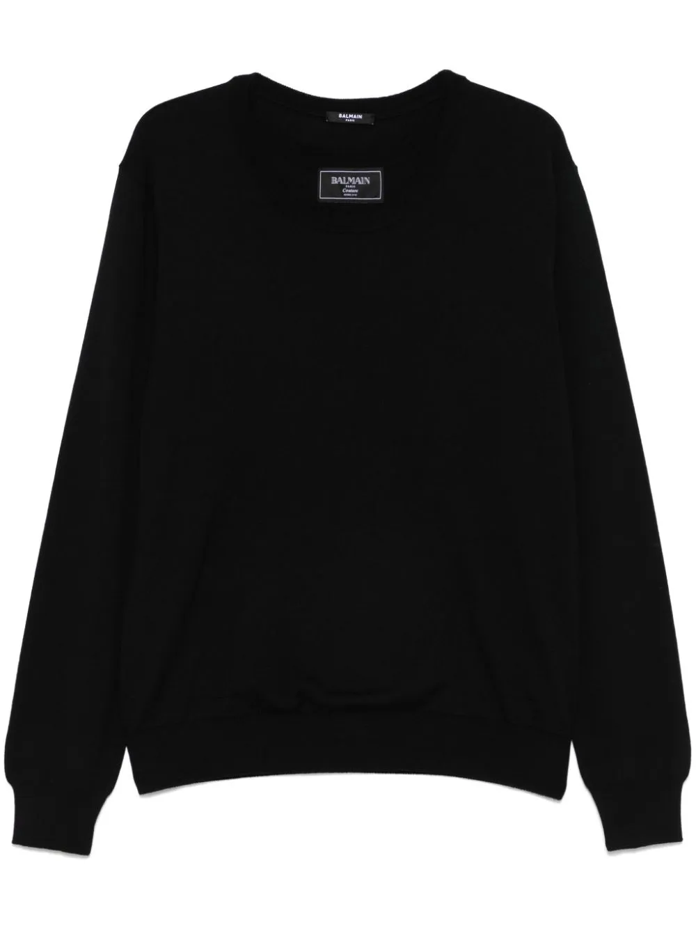 Balmain Double-neck Sweater In Black