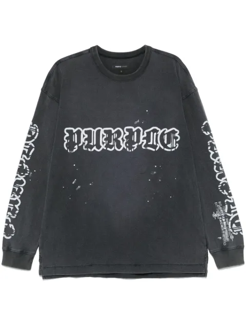 Purple Brand logo-print T-shirt