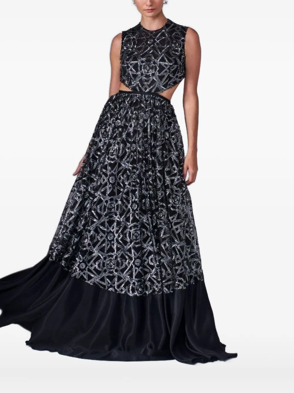 Lethicia Bronstein Archer sequin-embellished cut-out dress | Black | Image 1