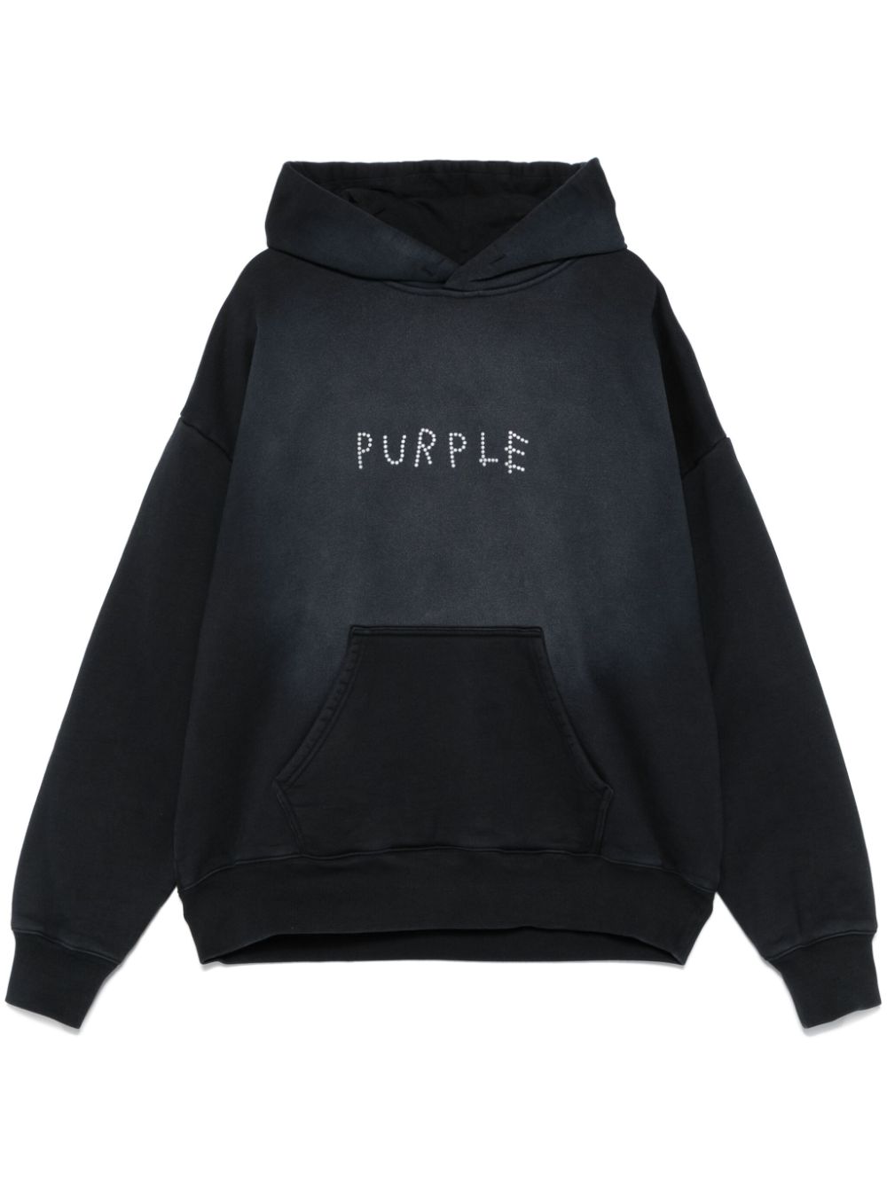 Purple Brand Hoodie Con Detalles Del Logo Negro FARFETCH MX