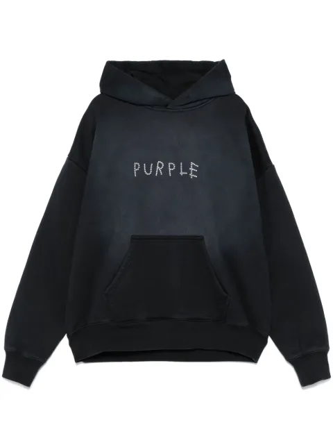 Purple Brand logo-embellishment hoodie