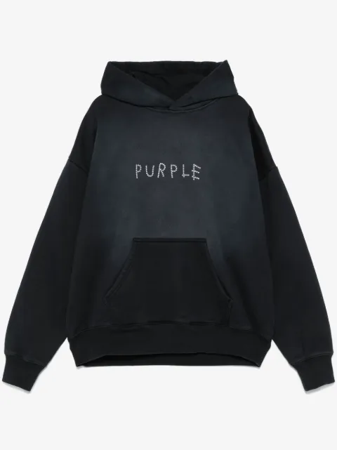 Purple Brand hoodie con detalles del logo