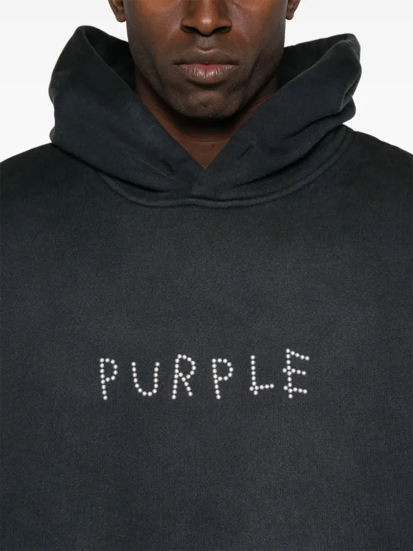 パーカー・フーディ PURPLE BRAND Men Hoodies P401HBGD125 BLACK Purple Brand logo-embellishment Hoodie | Black | FARFETCH CA