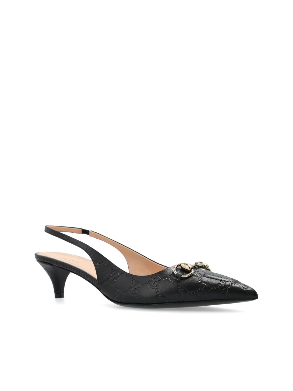 Gucci 45mm Horsebit slingback pumps Black