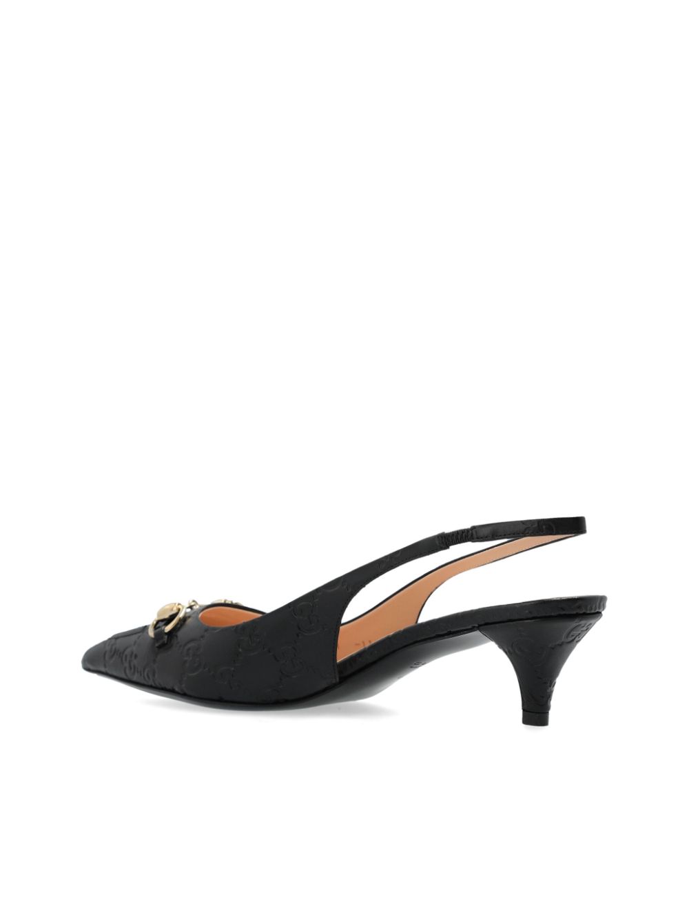 Gucci 45mm Horsebit slingback pumps Black