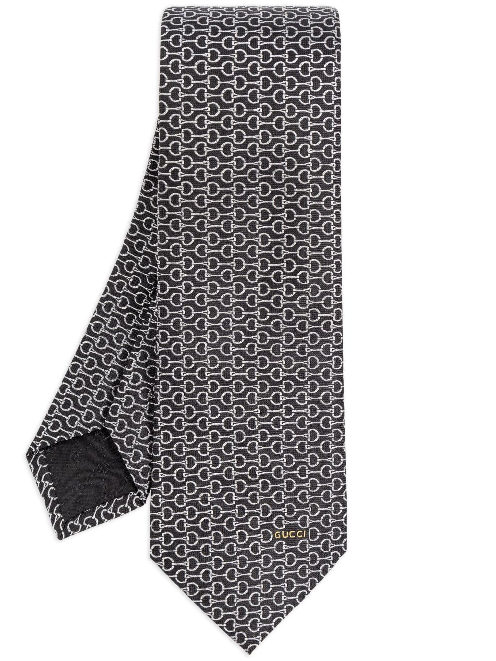 Gucci Horsebit silk tie - Black