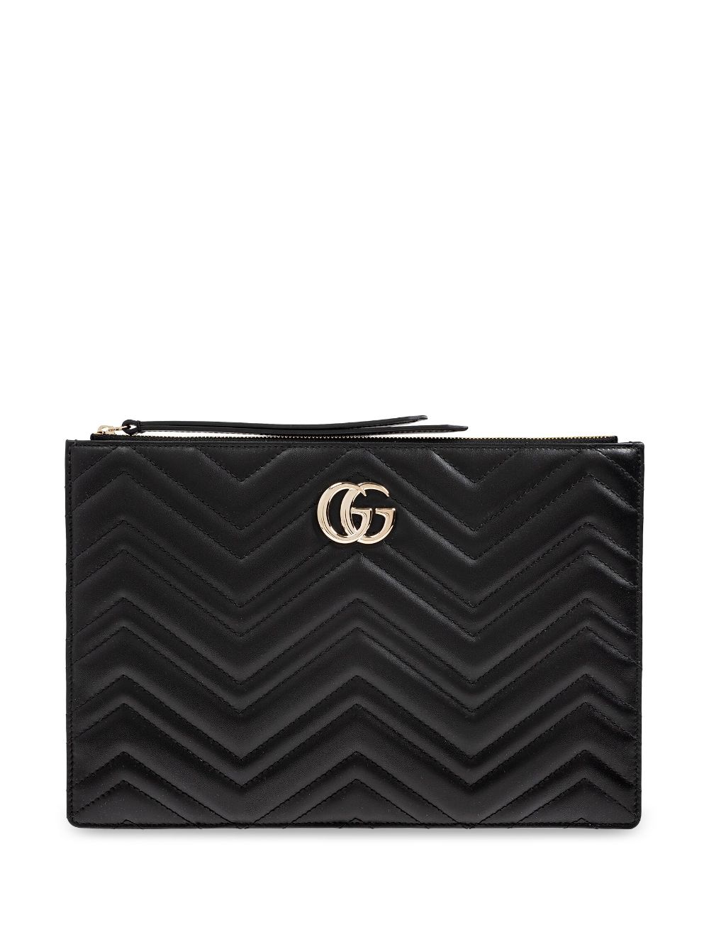 Gucci large GG Marmont clutch bag - 1000 BLACK