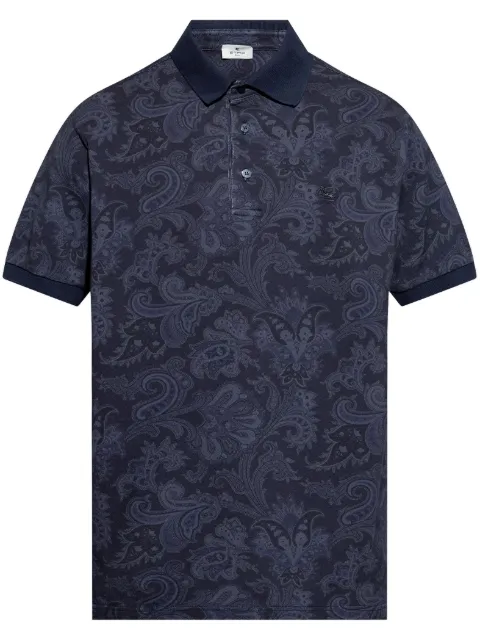 ETRO paisley-print polo shirt