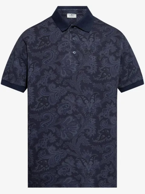 ETRO polo à imprimé cachemire