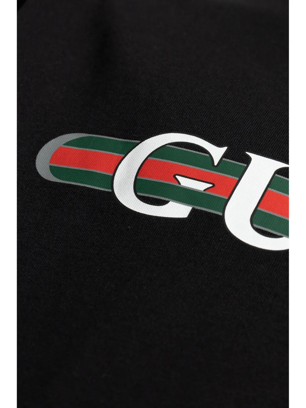 Gucci Katoenen T-shirt met logoprint Zwart
