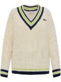 Lacoste wool sweater - White