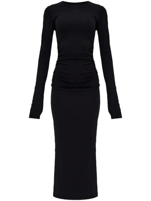 GANNI Midikleid mit langen Ärmeln