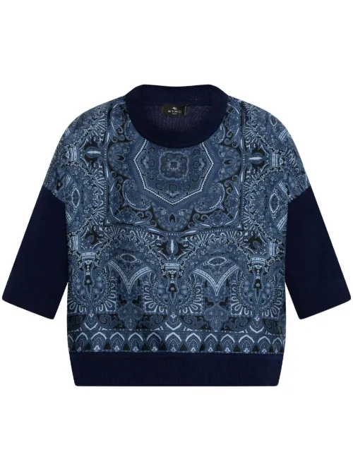 Haut en maille à motif cachemire - ETRO - Modalova