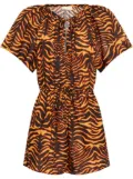 Ulla Johnson tiger-print jumpsuit - Brown