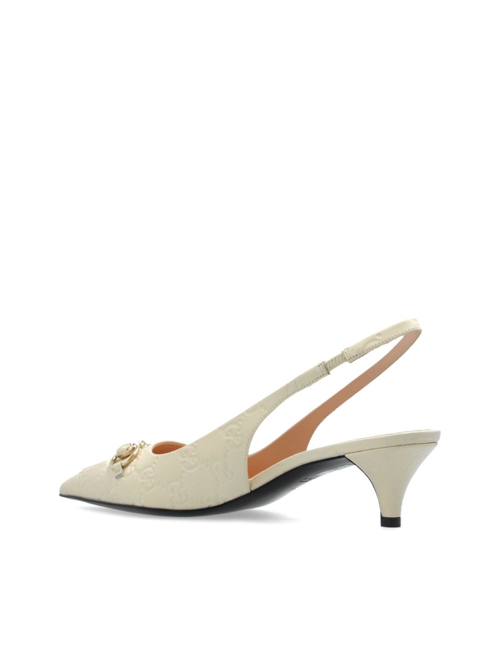 Gucci 45mm Horsebit slingback pumps Neutrals