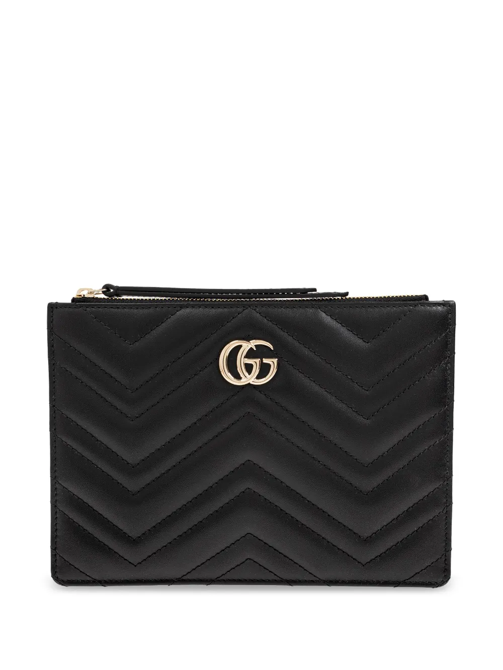 Gucci large GG Marmont clutch bag - Black