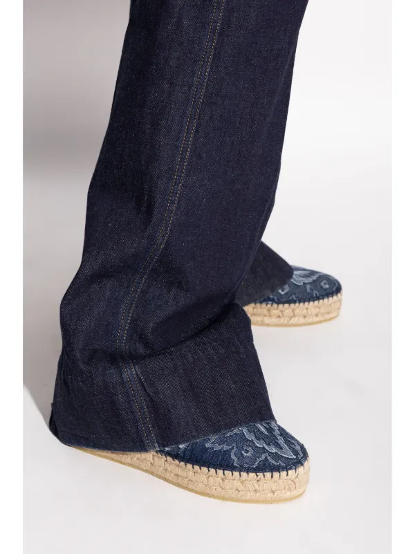 ETRO Denim Platform Espadrilles | Blue | FARFETCH GR