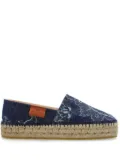 ETRO denim platform espadrilles - Blue