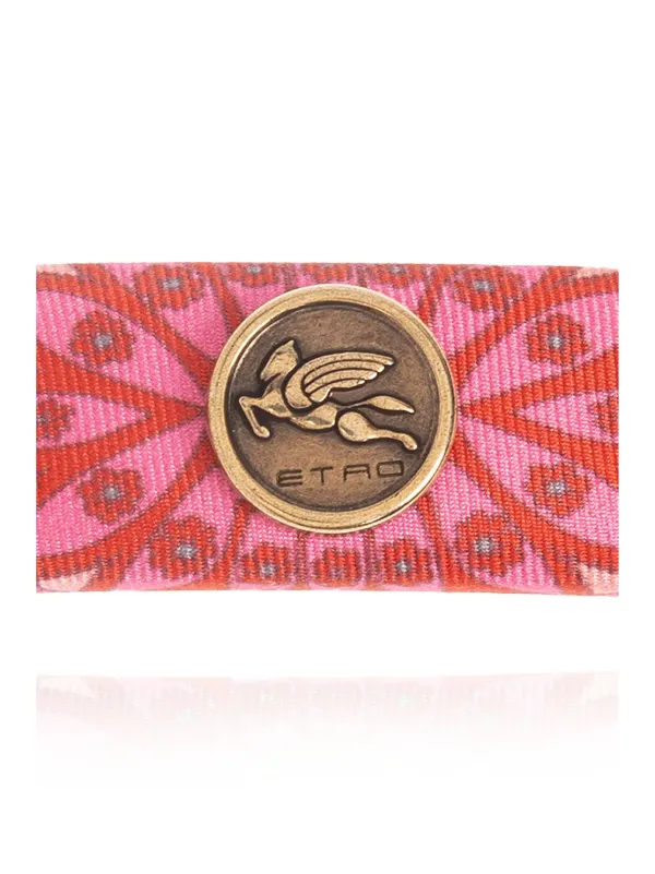 ETRO logo-plaque Hair Clip | Pink | FARFETCH