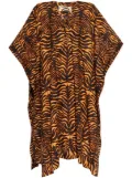 Ulla Johnson tiger-print cotton-blend dress - Orange