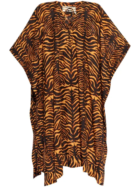 Ulla Johnson tiger-print cotton-blend dress