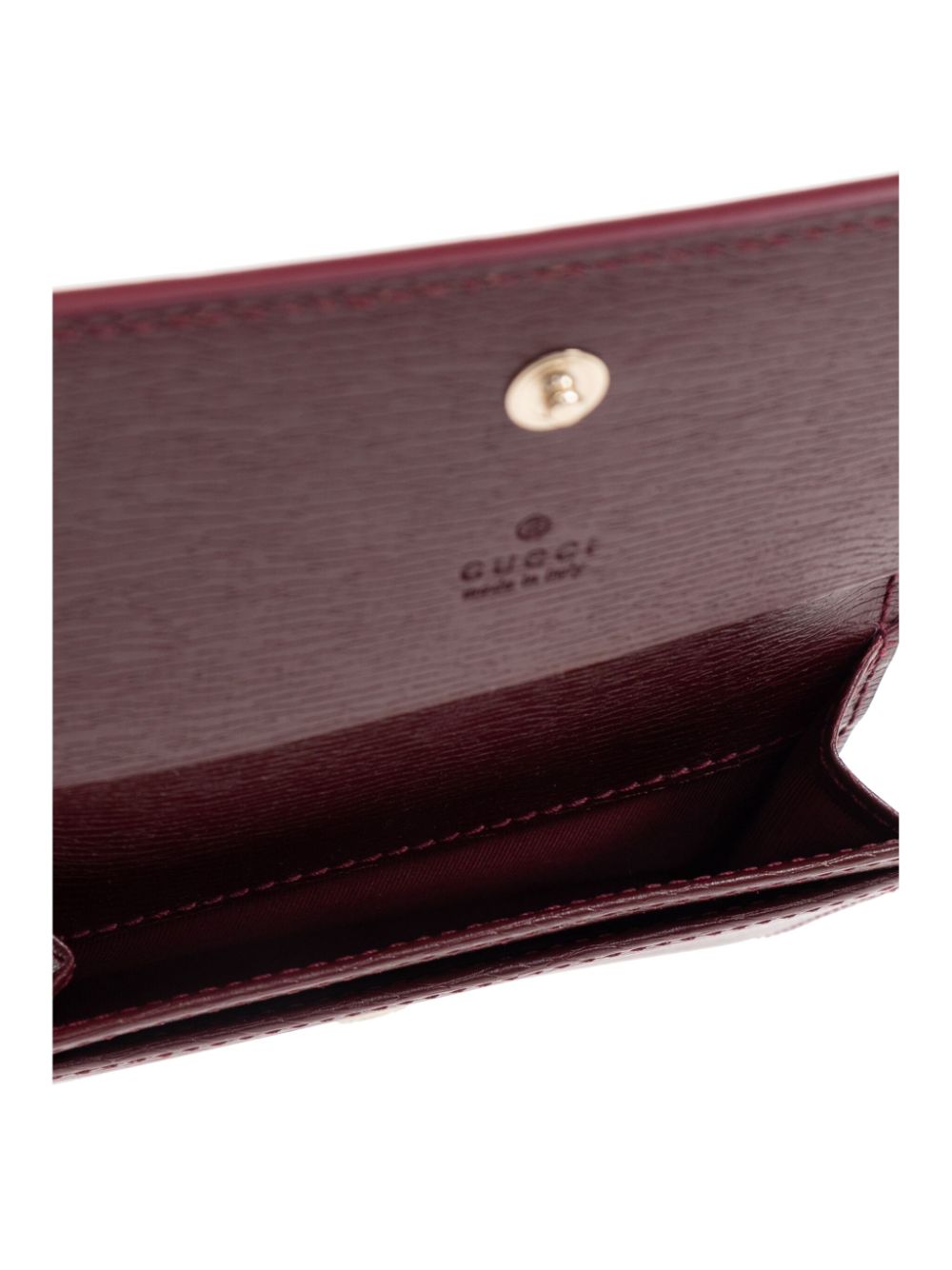 Gucci logo-lettering card holder - Rood