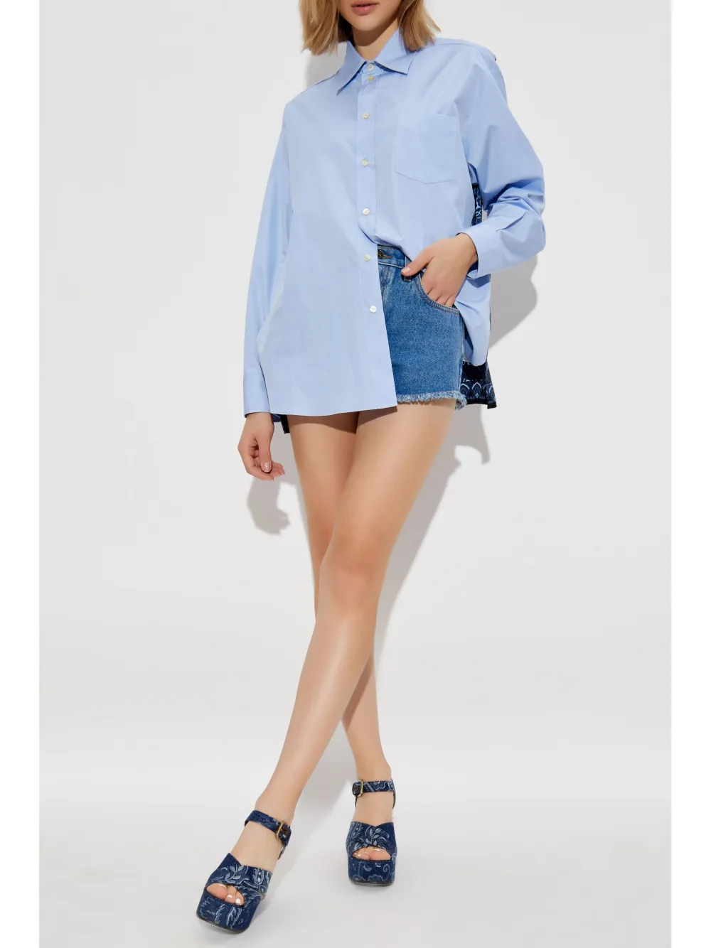 ETRO denim shorts - Blue