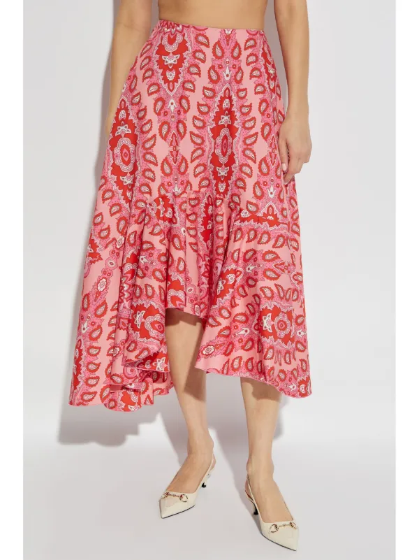 ETRO ペイズリー スカート | ピンク | FARFETCH JP