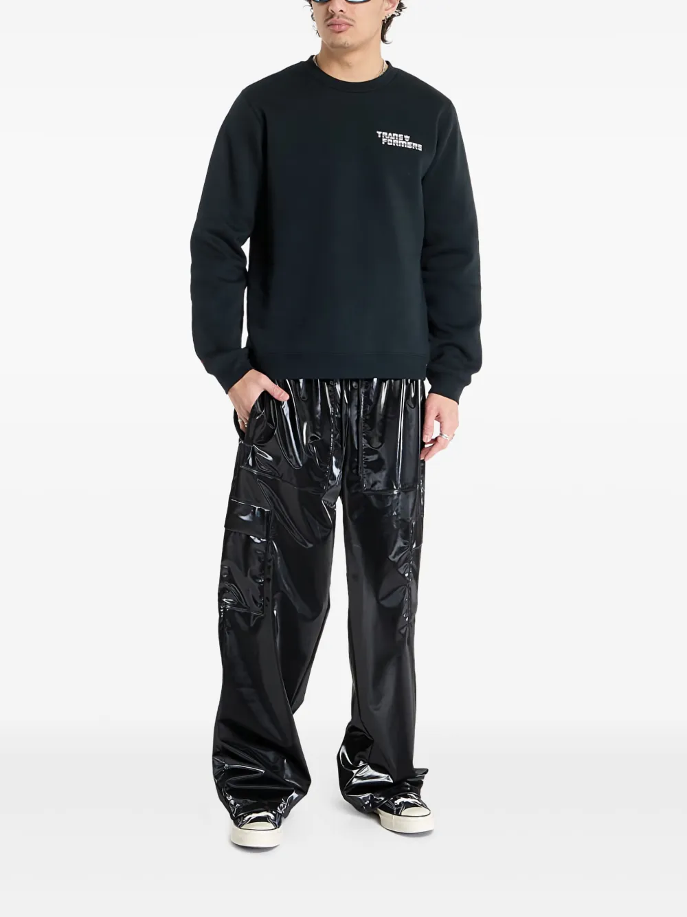  Converse X Transformers Printed Sweatshirt - Black 