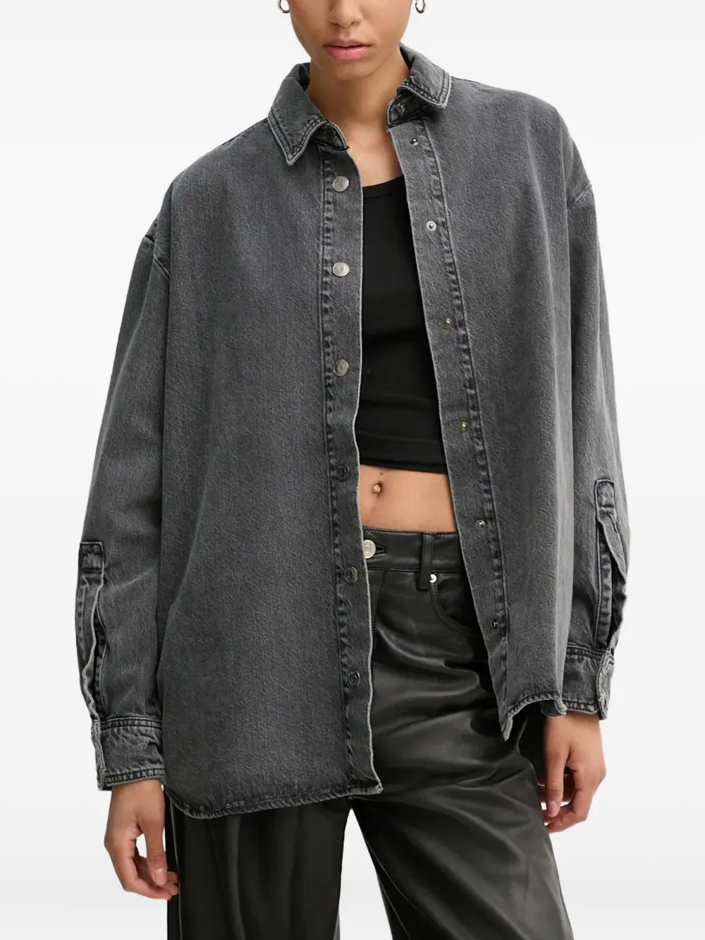 Won Hundred Loretta buttoned shirt | Grey | Image 1