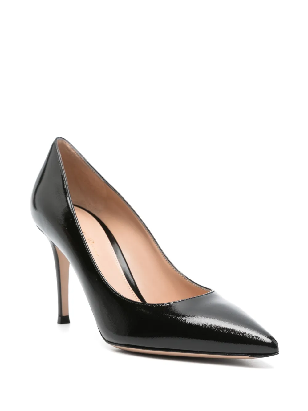 Gianvito Rossi 85mm leather pumps - Zwart