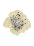 Valentino Garavani Fleur Lumineuse tie clip - White