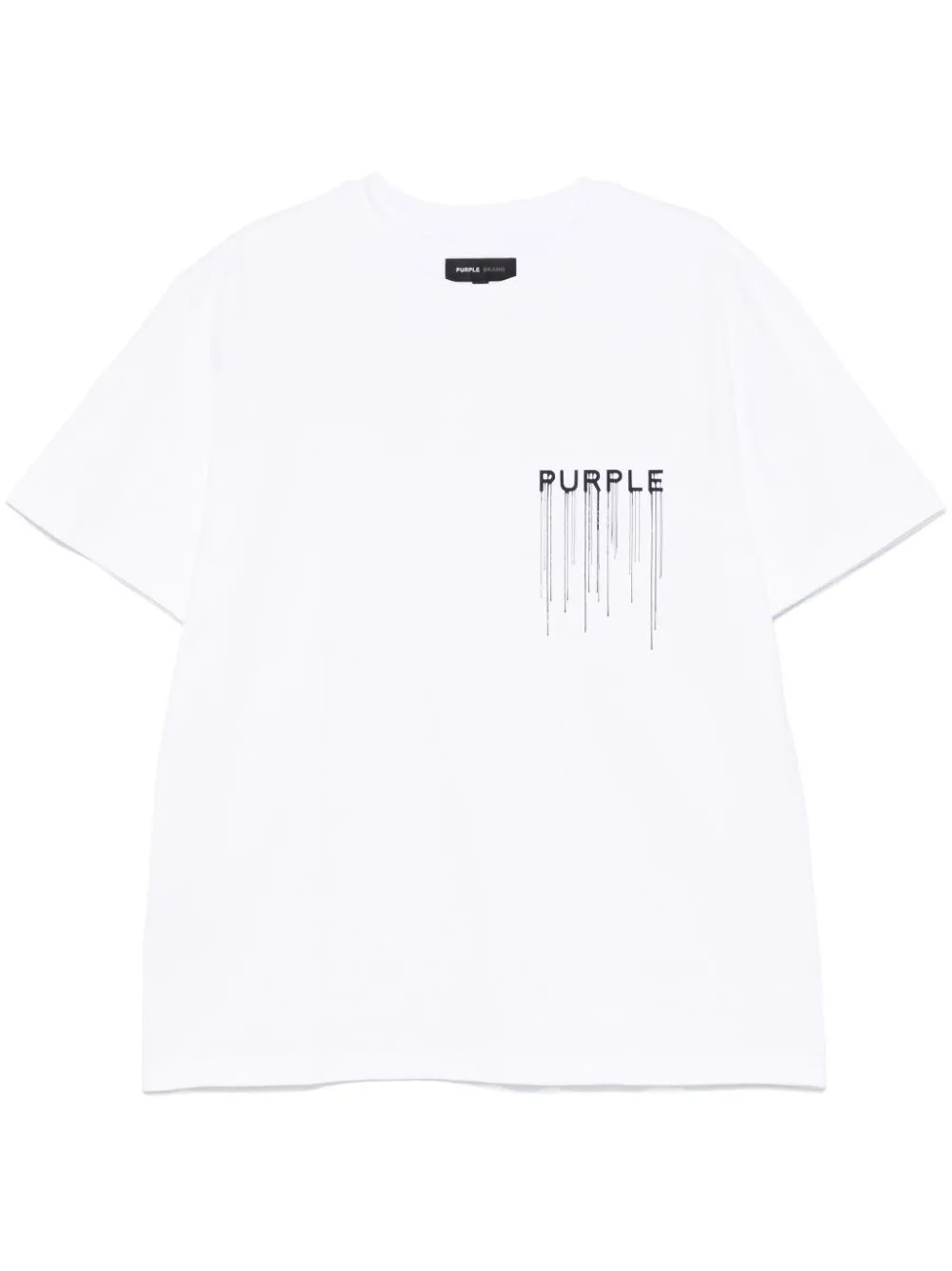 Purple Brand Logo-print T-shirt In White