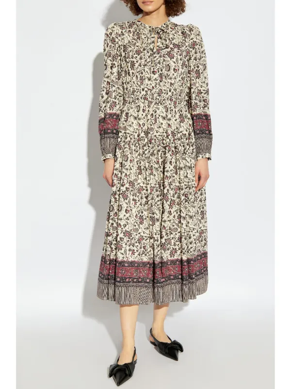 Ulla Johnson Mona Midi Dress | Neutrals | FARFETCH