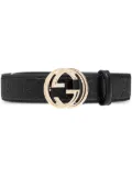 Gucci Interlocking G buckle belt - Black