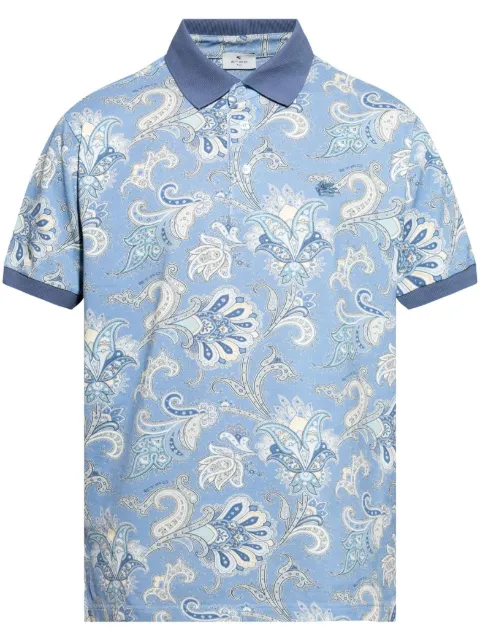 ETRO paisley-print polo shirt