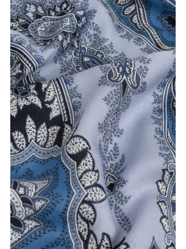 ETRO paisley-print Scarf | Blue | FARFETCH ID