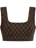 By Malene Birger logo-jacquard top - Brown